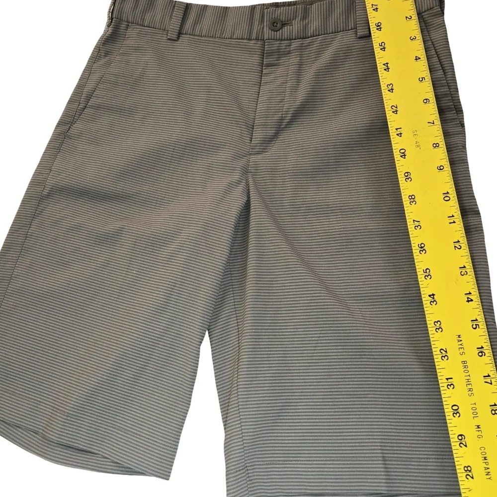 Nike Men's Flat Front Resortwear Athleisure Golf Preformance Striped Shorts